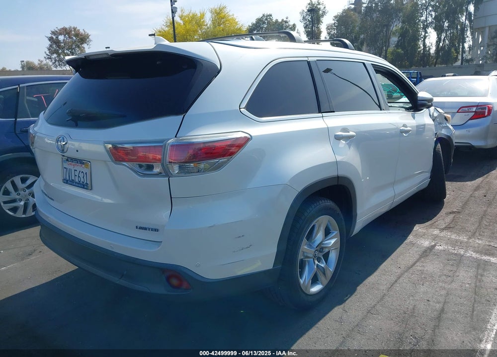 2016 TOYOTA HIGHLANDER LIMITED V6 VIN: 5TDYKRFH2GS181494