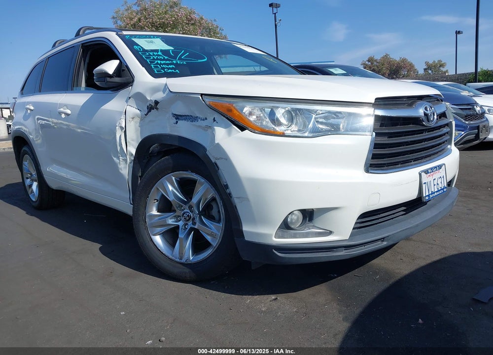 2016 TOYOTA HIGHLANDER LIMITED V6 VIN: 5TDYKRFH2GS181494