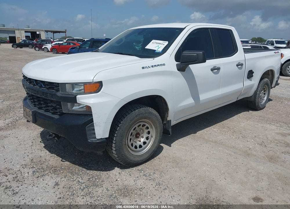 2020 CHEVROLET SILVERADO 1500 4WD DOUBLE CAB STANDARD BED WT VIN: 1GCRYAEF3LZ177158