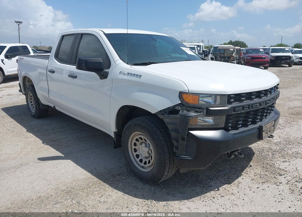 2020 CHEVROLET SILVERADO 1500 4WD DOUBLE CAB STANDARD BED WT VIN: 1GCRYAEF3LZ177158