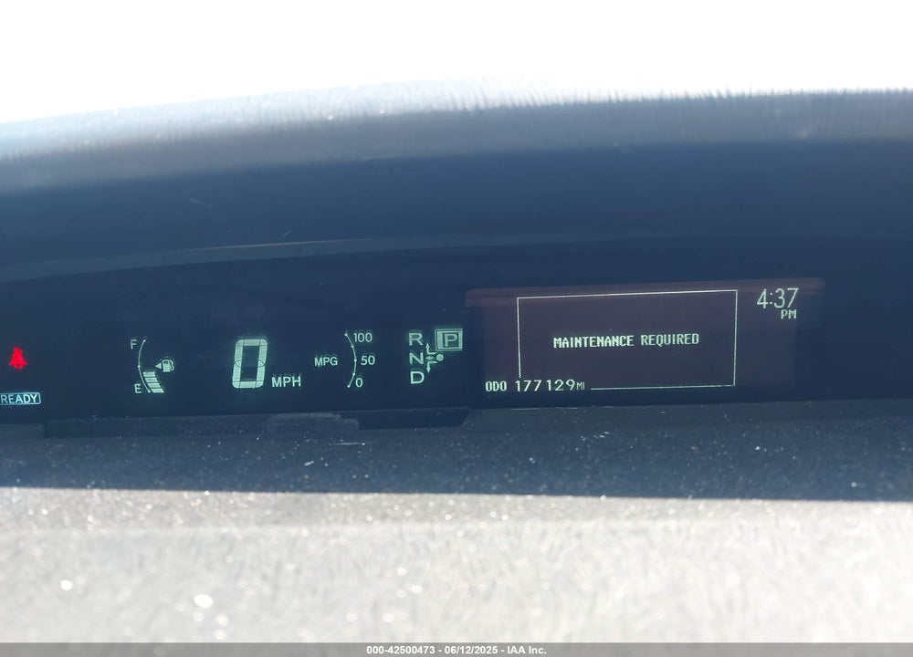 2012 TOYOTA PRIUS VIN: JTDKN3DU7C1529307
