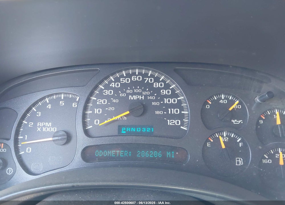2005 CHEVROLET SILVERADO 1500HD VIN: 1GCGK13U25F814944