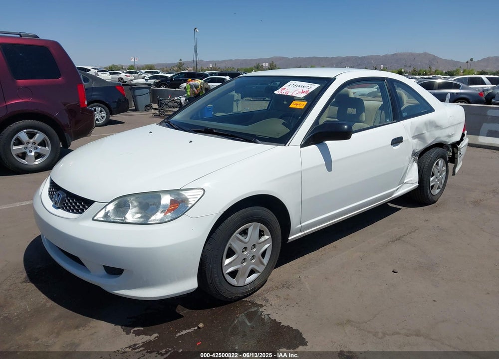 2005 HONDA CIVIC VIN: 1HGEM22395L039223