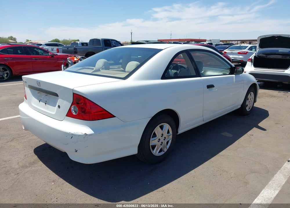 2005 HONDA CIVIC VIN: 1HGEM22395L039223
