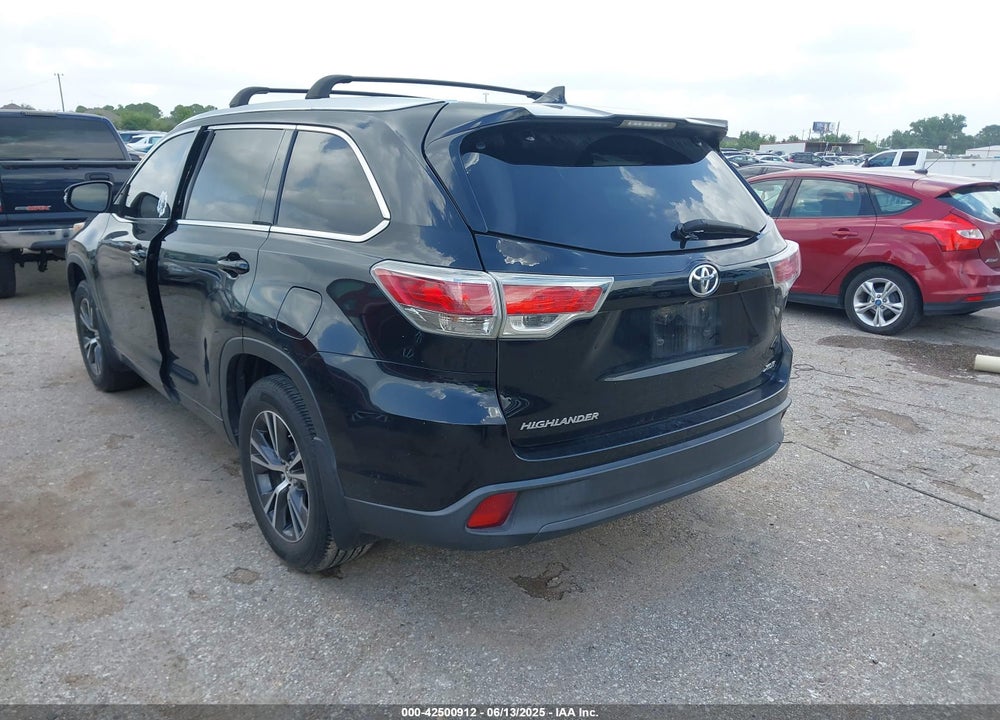 2016 TOYOTA HIGHLANDER XLE V6 VIN: 5TDKKRFH5GS501364