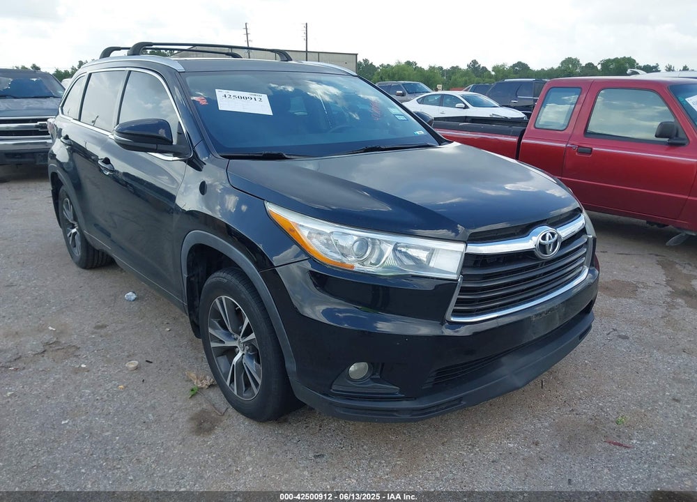 2016 TOYOTA HIGHLANDER XLE V6 VIN: 5TDKKRFH5GS501364