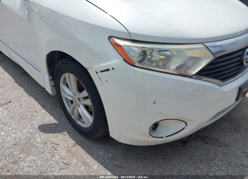 2012 NISSAN QUEST SL VIN: JN8AE2KP1C9036618