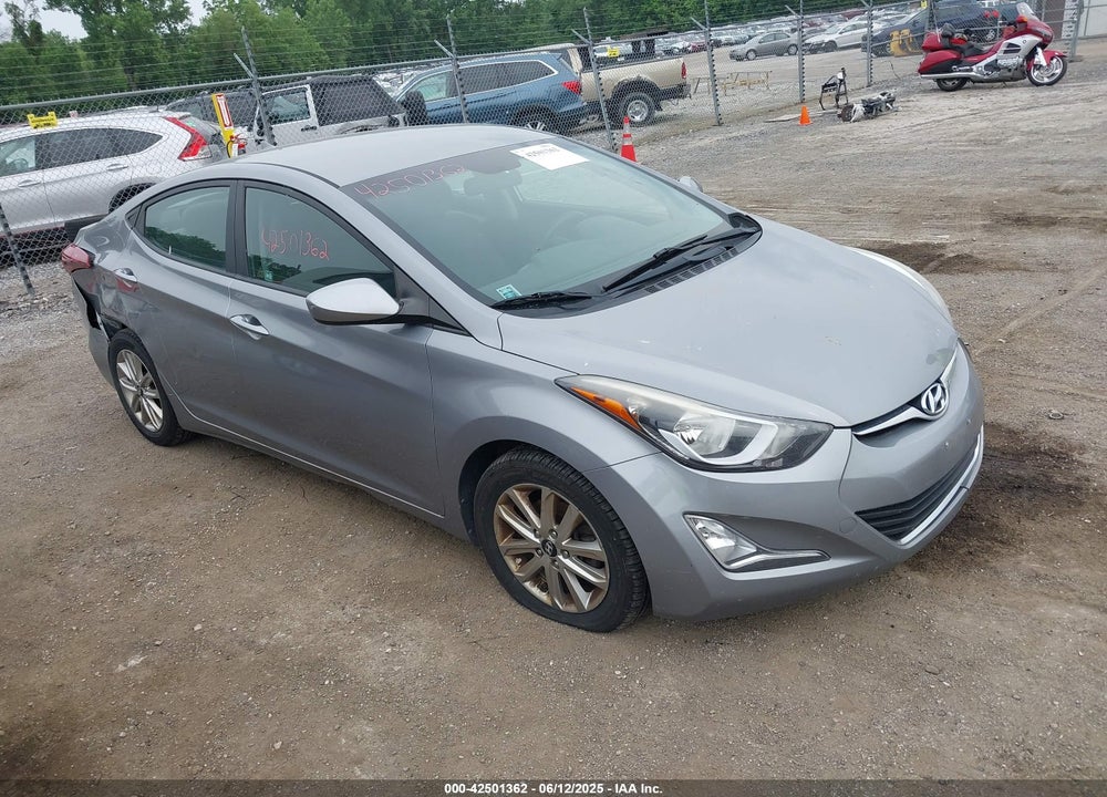 2015 HYUNDAI ELANTRA SE VIN: KMHDH4AE8FU341266
