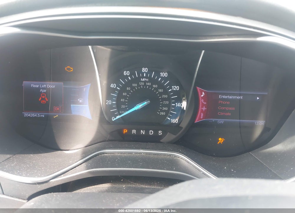 2013 FORD FUSION VIN: 3FA6P0K97DR122321