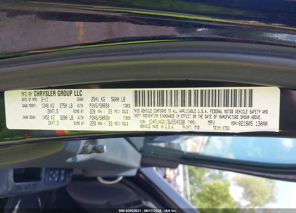 2011 DODGE NITRO HEAT VIN: 1D4PU4GK1BW554538