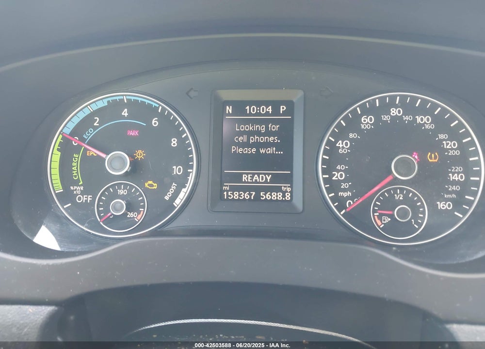 2013 VOLKSWAGEN JETTA HYBRID SEL VIN: 3VW637AJXDM226189