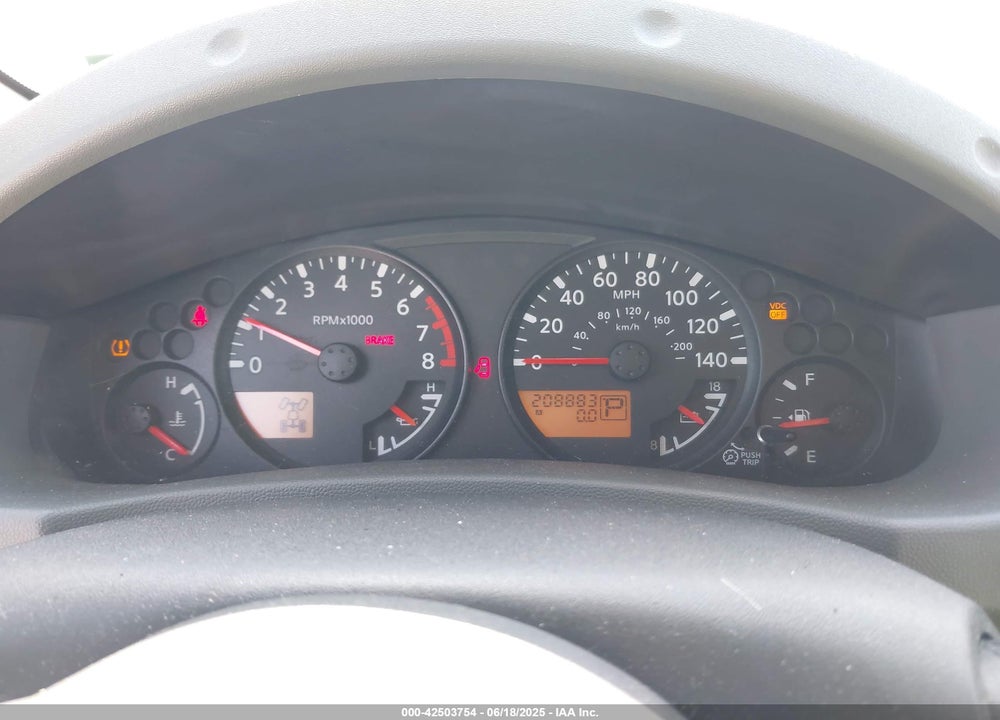 2008 NISSAN XTERRA S VIN: 5N1AN08W28C539725
