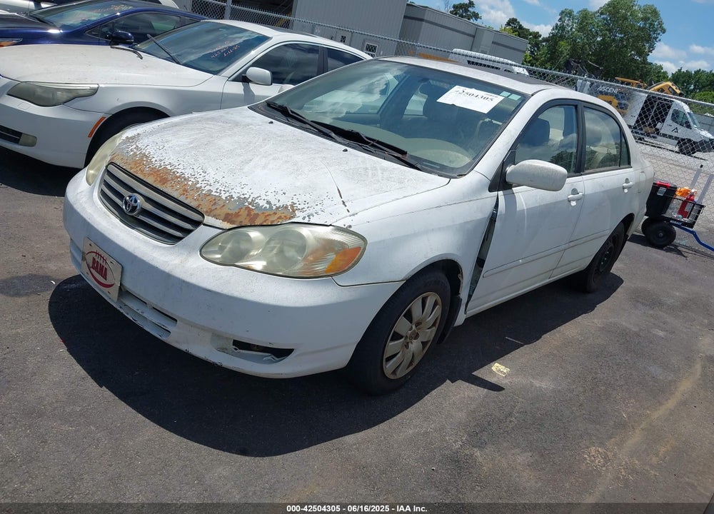 2003 TOYOTA COROLLA LE VIN: 1NXBR32EX3Z152059
