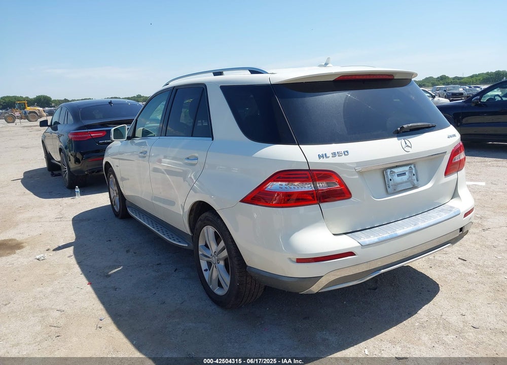 2012 MERCEDES-BENZ ML 350 4MATIC VIN: 4JGDA5HB1CA007860