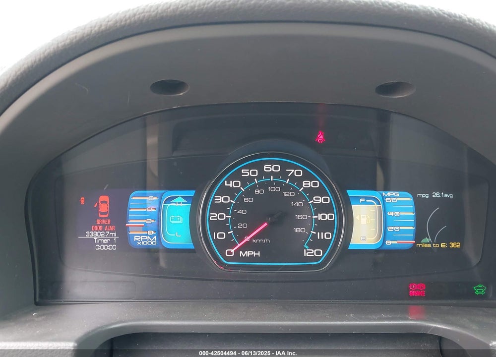 2011 FORD FUSION HYBRID VIN: 3FADP0L34BR202769