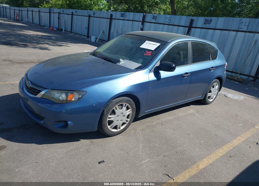 2008 SUBARU IMPREZA VIN: JF1GH61678H805123