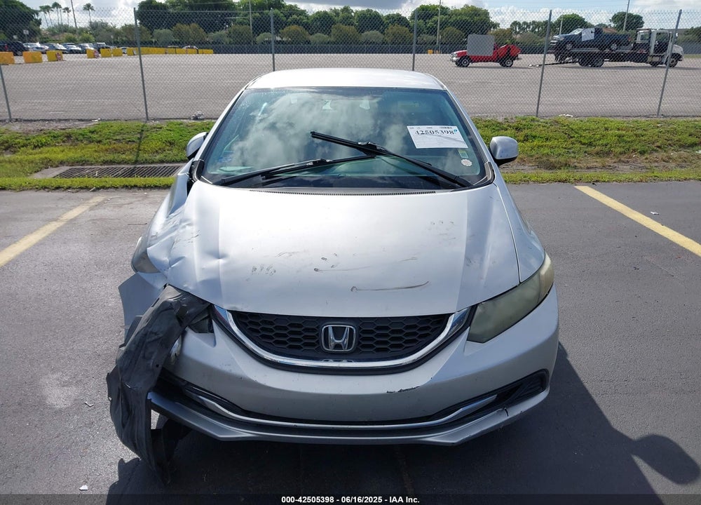 2013 HONDA CIVIC LX VIN: 19XFB2F52DE100651