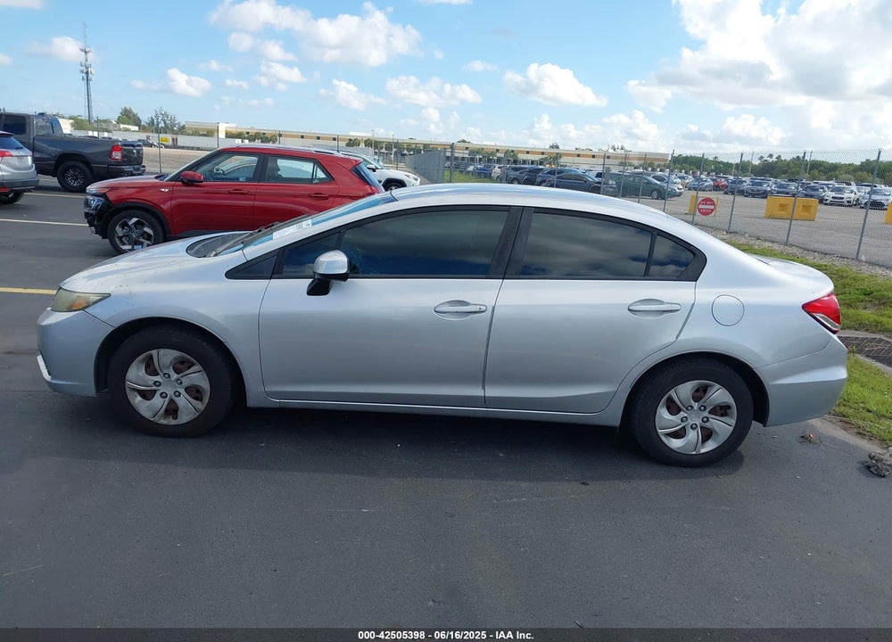2013 HONDA CIVIC LX VIN: 19XFB2F52DE100651