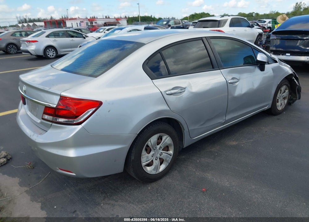 2013 HONDA CIVIC LX VIN: 19XFB2F52DE100651