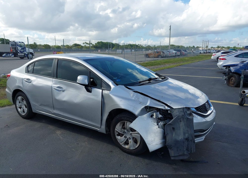 2013 HONDA CIVIC LX VIN: 19XFB2F52DE100651