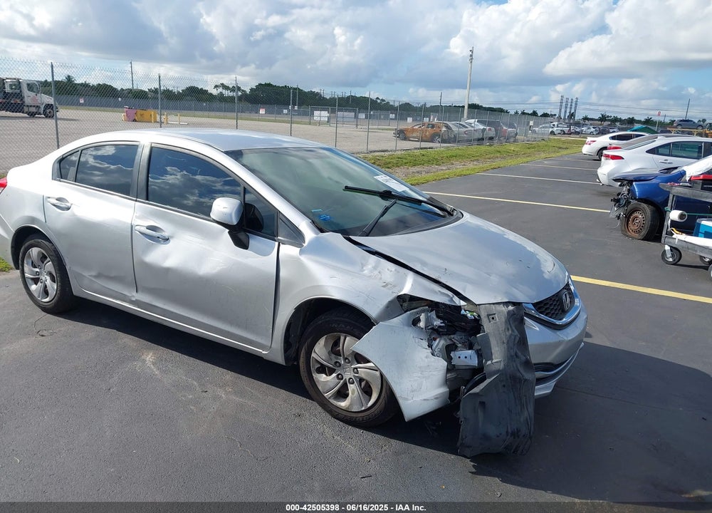 2013 HONDA CIVIC LX VIN: 19XFB2F52DE100651