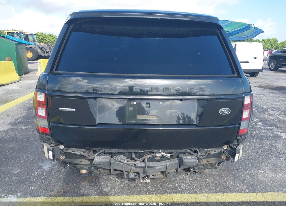 2015 LAND ROVER RANGE ROVER 5.0L V8 SUPERCHARGED VIN: SALGS3TF0FA202892