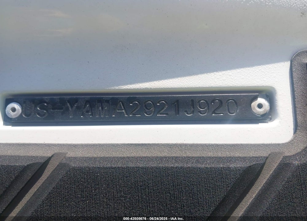 2020 YAMAHA OTHER VIN: YAMA2921J920