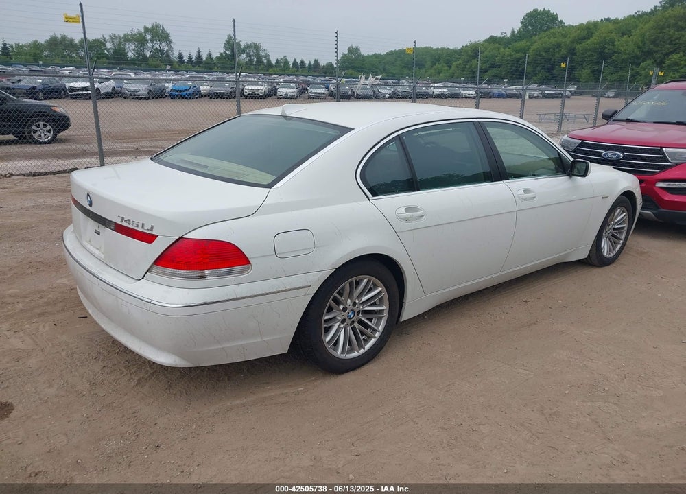 2005 BMW 745LI VIN: WBAGN63595DS59352