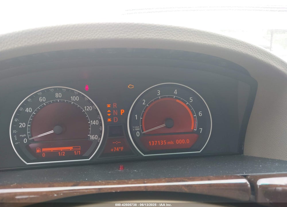 2005 BMW 745LI VIN: WBAGN63595DS59352