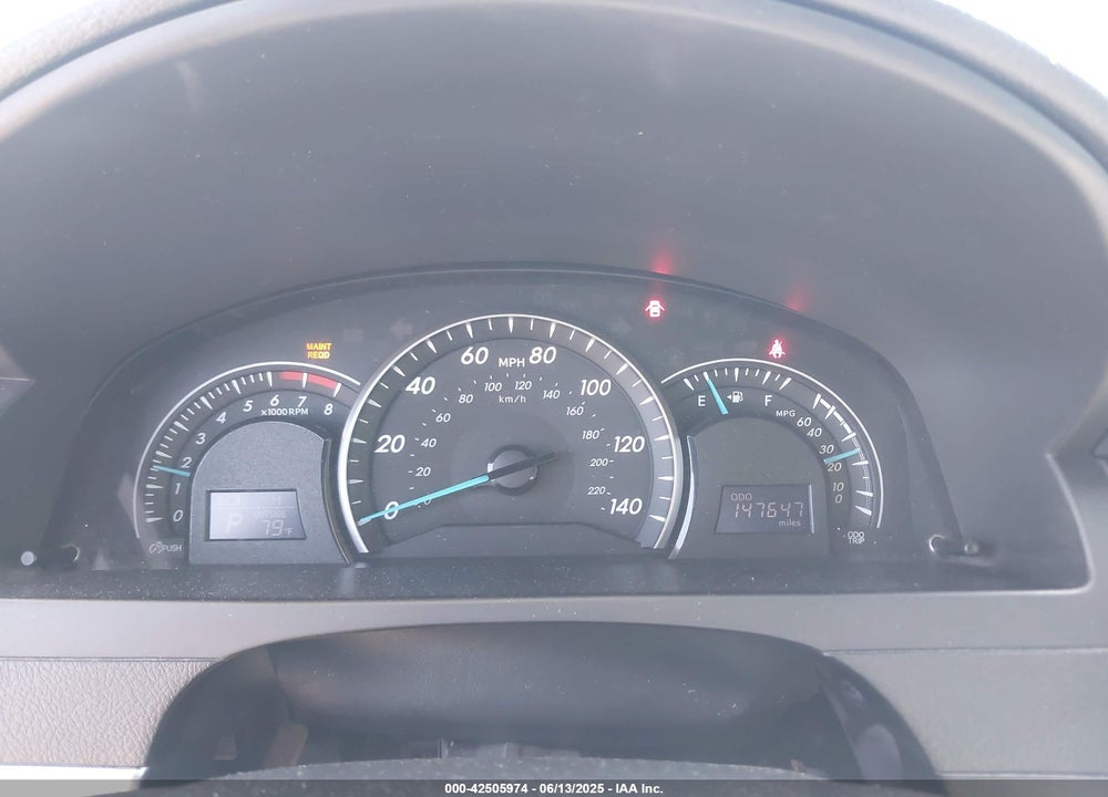 2012 TOYOTA CAMRY LE VIN: 4T1BF1FK4CU583607