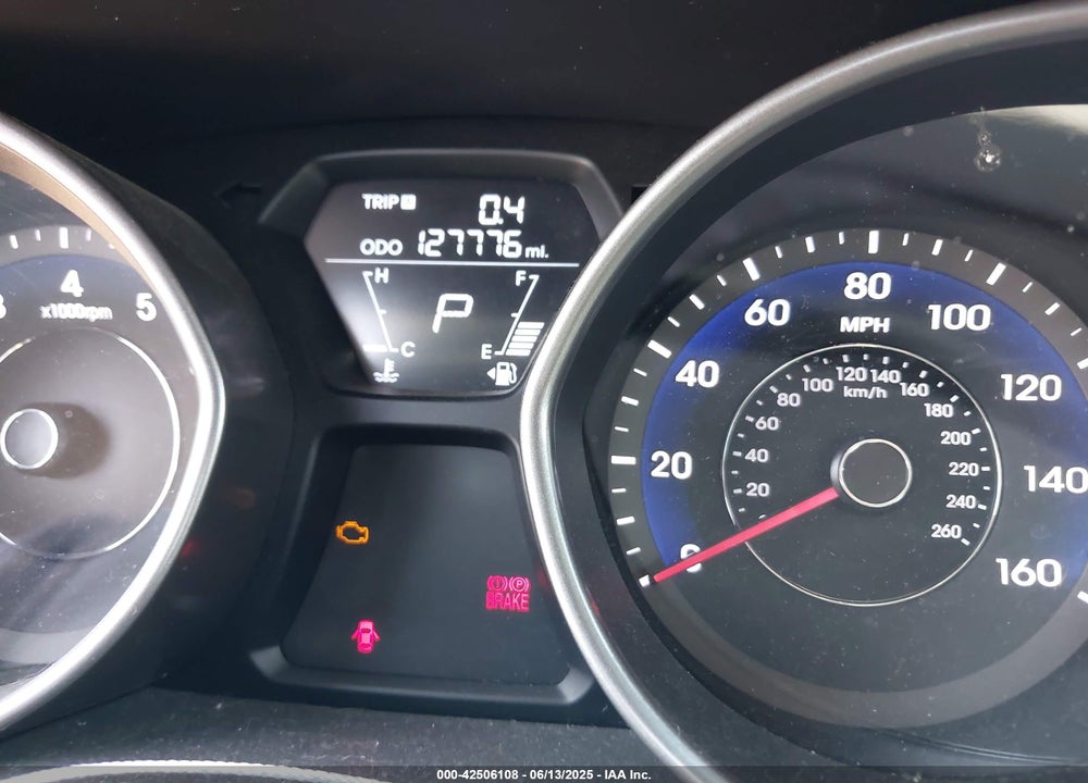 2012 HYUNDAI ELANTRA GLS VIN: 5NPDH4AE6CH119030
