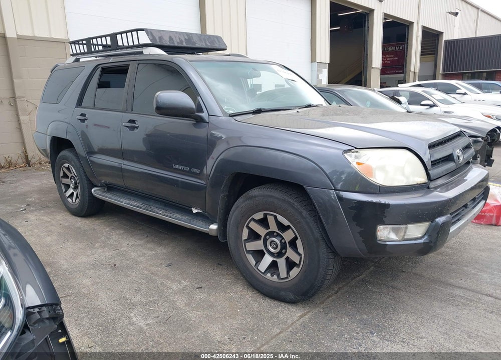2003 TOYOTA 4RUNNER LIMITED V8 VIN: JTEBT17R630006282