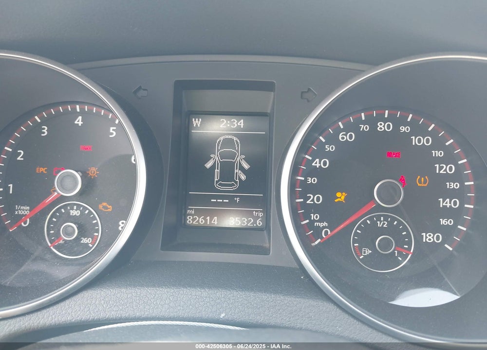 2013 VOLKSWAGEN GTI VIN: WVWGV7AJ8DW092526