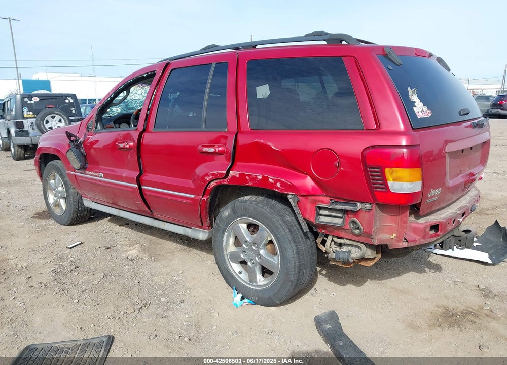 2004 JEEP GRAND CHEROKEE OVERLAND VIN: 1J8GW68J44C161087