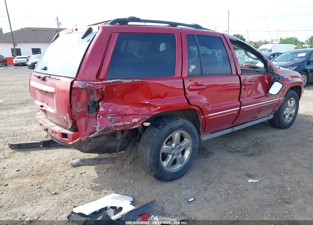 2004 JEEP GRAND CHEROKEE OVERLAND VIN: 1J8GW68J44C161087