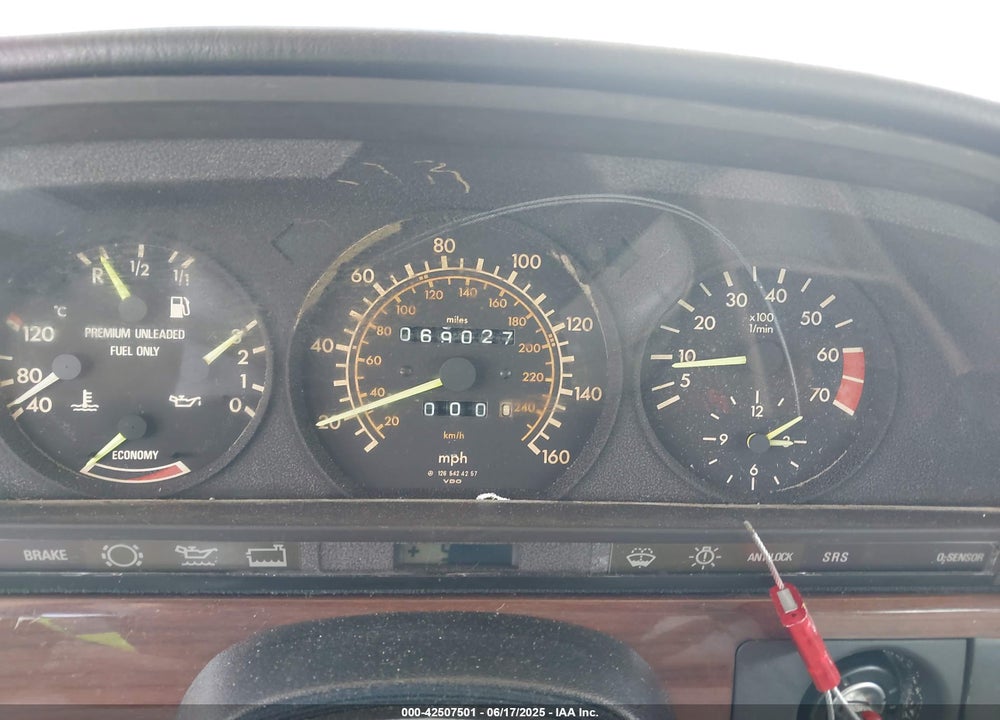1987 MERCEDES-BENZ 420 SEL VIN: WDBCA35DXHA340557