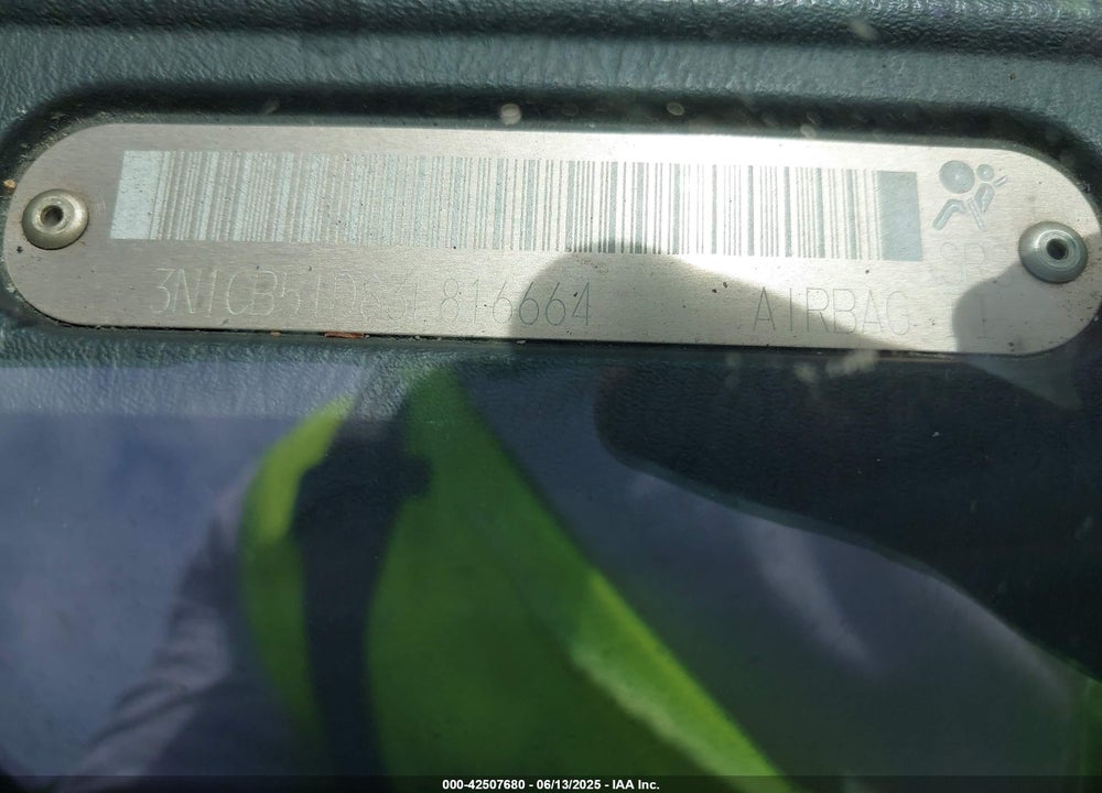 2003 NISSAN SENTRA GXE VIN: 3N1CB51D83L816664