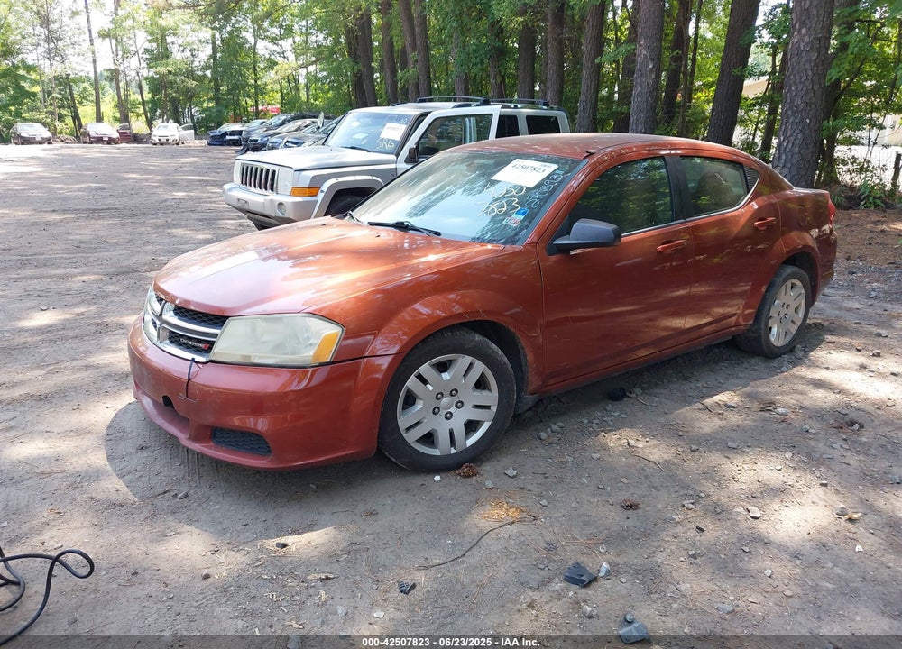 2012 DODGE AVENGER VIN: 1C3CDZAB9CN270393
