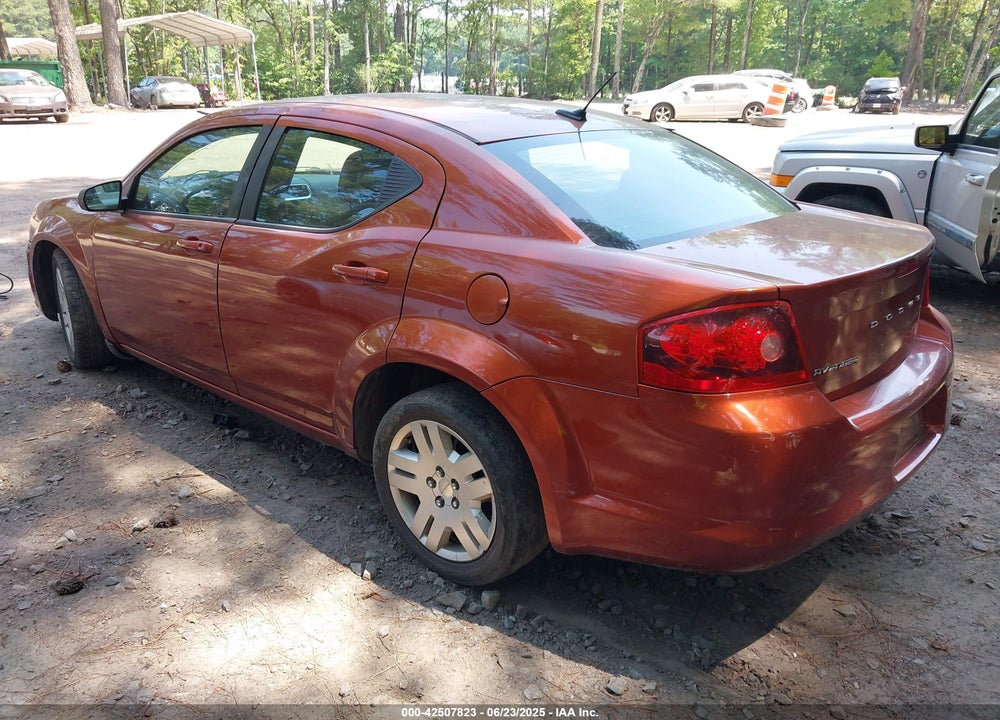 2012 DODGE AVENGER VIN: 1C3CDZAB9CN270393