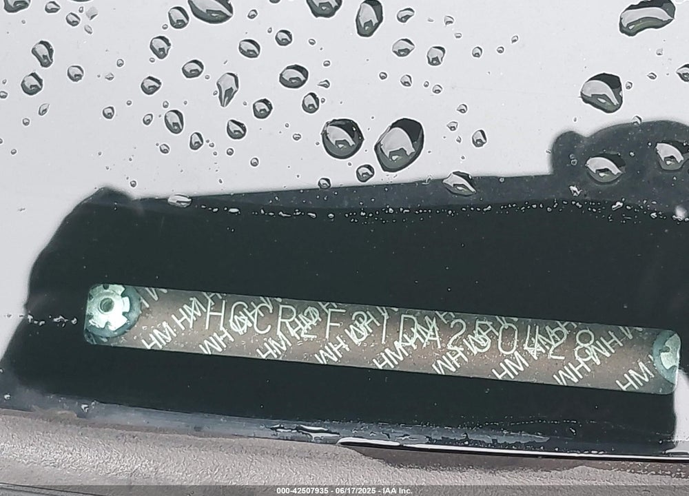 2013 HONDA ACCORD VIN: 1HGCR2F31DA250428