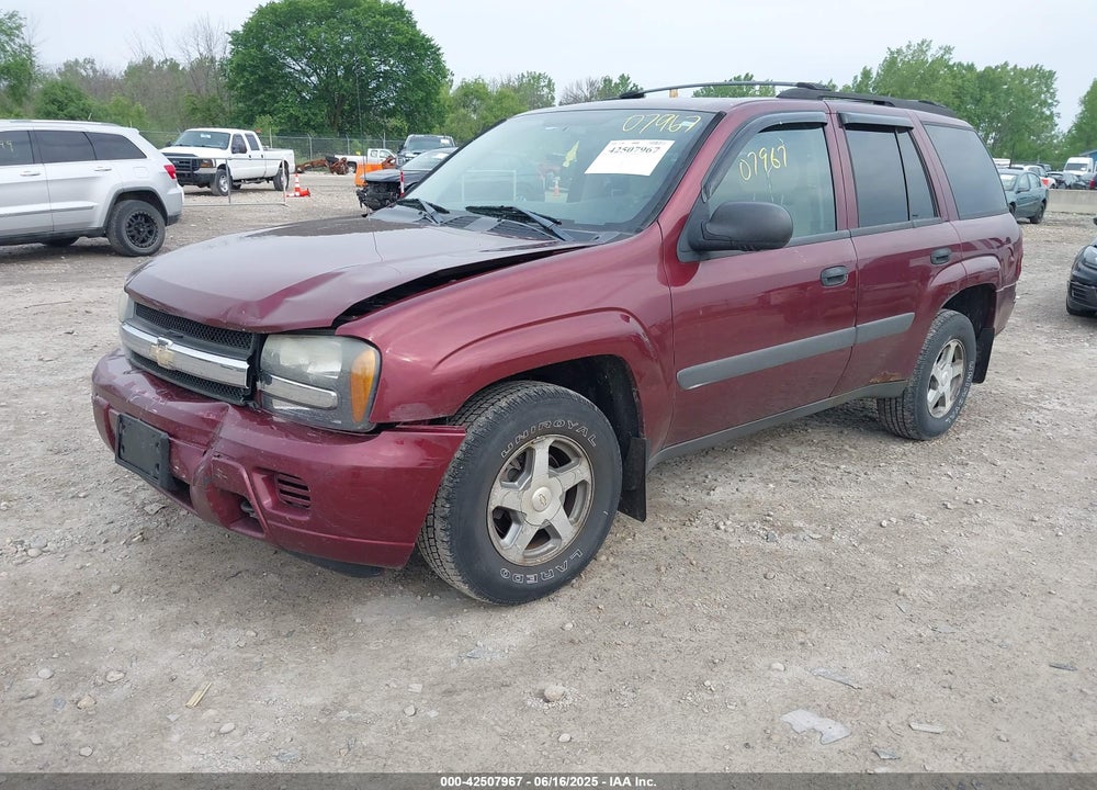 2005 CHEVROLET TRAILBLAZER LS VIN: 1GNDT13S052218597