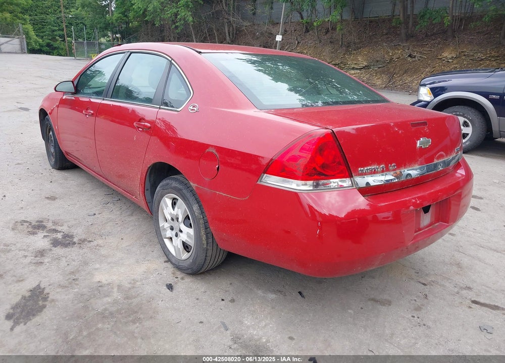 2008 CHEVROLET IMPALA LS VIN: 2G1WB58K381275880