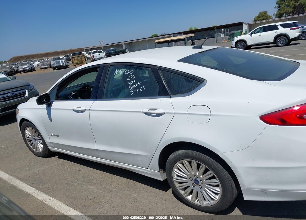 2018 FORD FUSION HYBRID SE VIN: 3FA6P0LU1JR225930