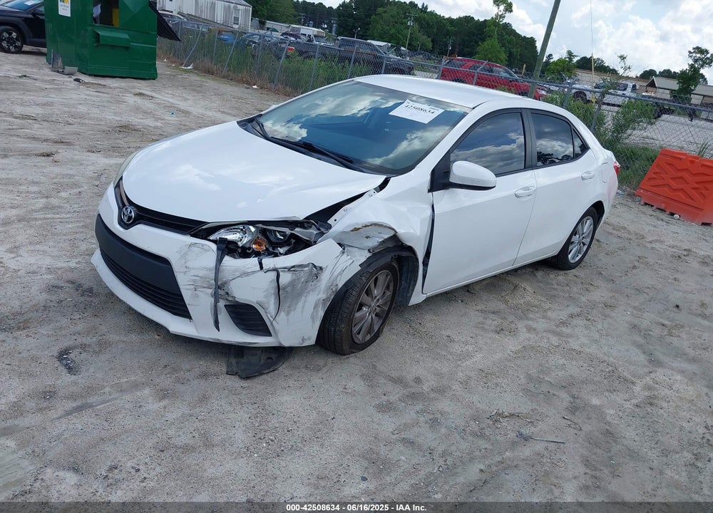 2014 TOYOTA COROLLA VIN: 2T1BURHE3EC116503