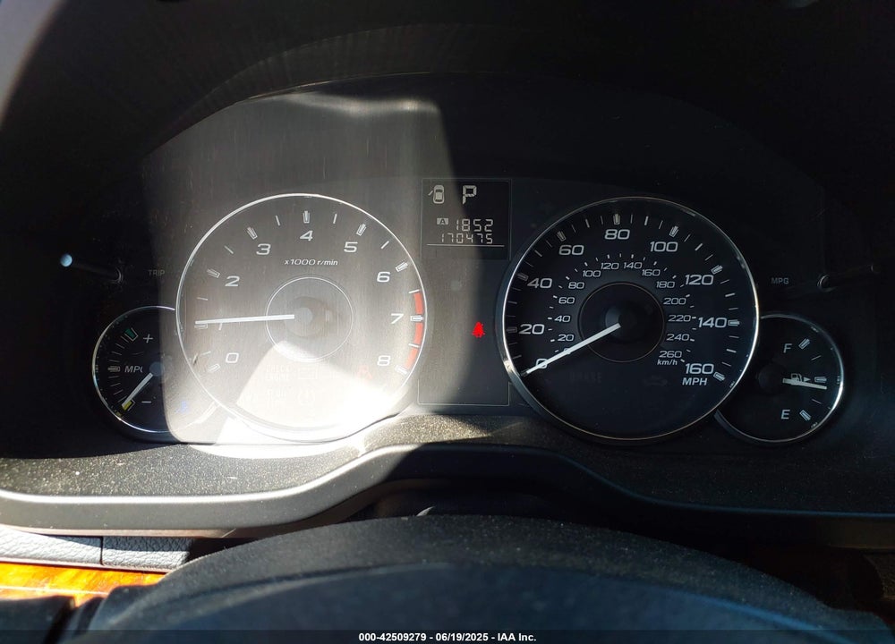 2011 SUBARU LEGACY VIN: 4S3BMDL66B2212851