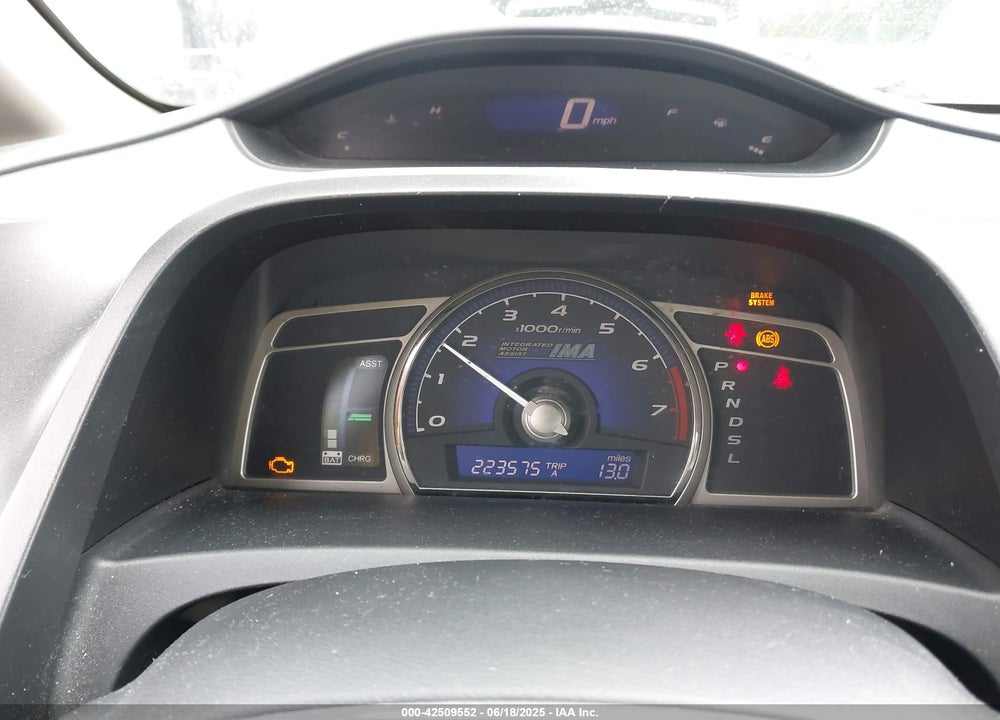 2007 HONDA CIVIC HYBRID VIN: JHMFA36267S031154