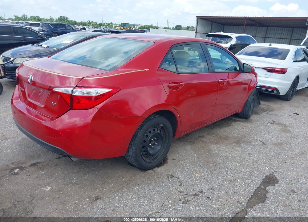 2016 TOYOTA COROLLA VIN: 5YFBURHE9GP406814