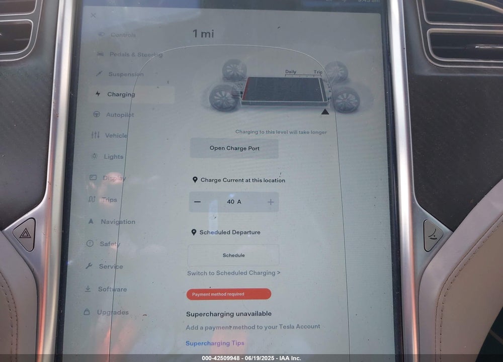 2015 TESLA MODEL S VIN: 5YJSA1H24FF081239