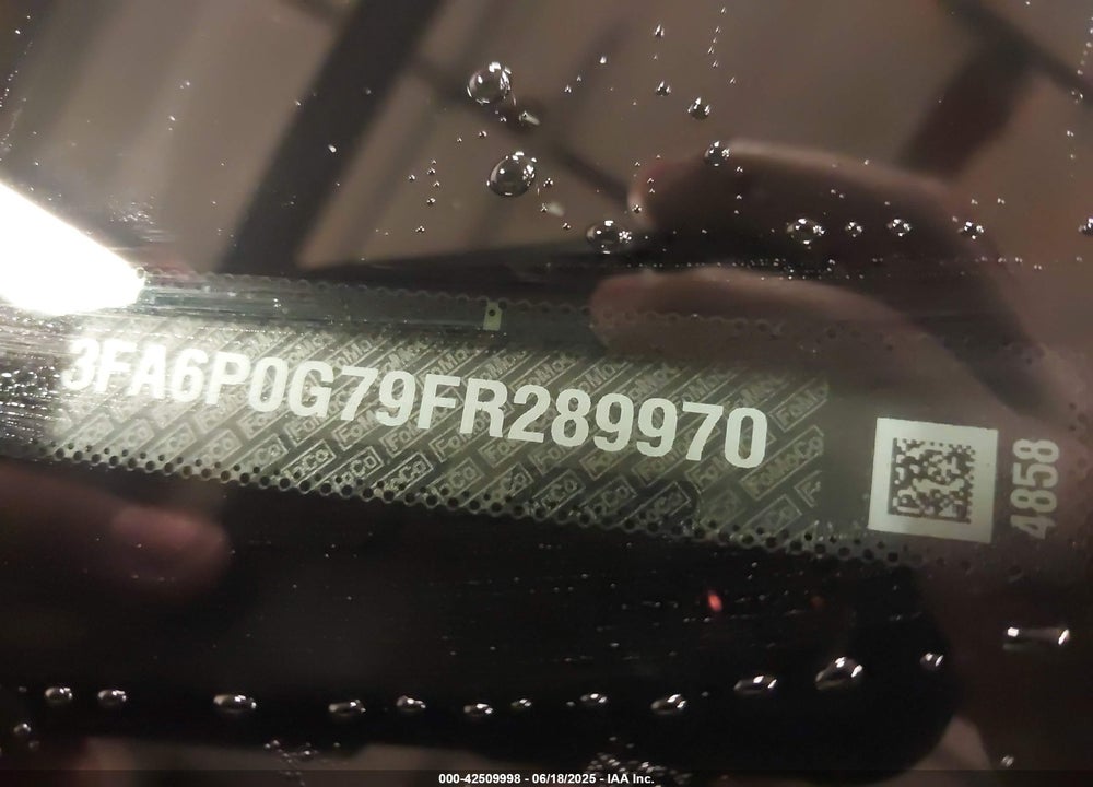 2015 FORD FUSION VIN: 3FA6P0G79FR289970