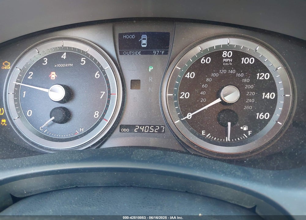 2009 LEXUS ES VIN: JTHBJ46G992278588